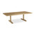 55" Natural Solid Wood Double Pedestal Coffee Table