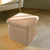 12" Taupe Boucle Cube Storage Ottoman