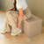 30" Taupe Boucle Storage Ottoman