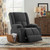32" Gray Heated Massage Lift Assist Power Recliner With USB - 880016712353