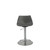 32" Gray And Silver Steel Swivel Low Back Bar Height Bar Chair