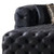 Tufted Black Velvet Modular U Shaped Sofa and Chaise Sectional With Toss Pillows