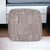 18" Brown Cotton Cube Geometric Pouf Ottoman