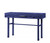 47" Blue Iron And Wood Vanity Table