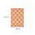 7' X 10' Orange Geometric Stain Resistant Indoor Outdoor Area Rug
