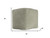 18" Sage Boucle Pouf Ottoman