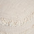 18" Cream Cotton Tufted Cube Striped Pouf Ottoman