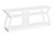 60" White Wood Open Shelving TV Stand