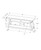 60" White Wood Open Shelving TV Stand