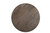24" Brown Solid Wood Round Cross Leg End Table