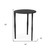 20" Black Iron Round End Table