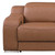 129" Chestnut Italian Leather Reclining USB Sofa