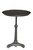 30" Brown Iron Round Pedestal End Table