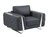 Three Piece Indoor Dark Gray Italian Leather Six Person Seating Set Decor