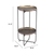 32" Bronze Steel End Table