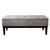 Black and White Vintage Postcard Print Dual Lift Storage Bench