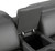 Dark Gray Italian Leather Power Reclining U Shaped Eight Piece Corner Sectional With Console