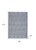 4' X 6' Denim Blue Indoor Outdoor Area Rug