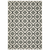 8' X 10' Beige and Black Geometric Stain Resistant Indoor Outdoor Area Rug