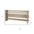 76" Light Gray Solid Wood Distressed Solid Console Table With Shelf