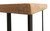 47" Natural and Black Solid Wood and Metal Live Edge Console Table
