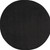 4' X 4' Black Round Non Skid Indoor Outdoor Area Rug - 606114458128