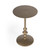 19" Bronze Aluminum Round Drink Size Pedestal End Table