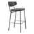 Faux Leather Steel Low Back Counter Height Bar Chairs