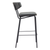 Faux Leather Steel Low Back Counter Height Bar Chairs