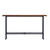 56" Espresso and Black Console Table