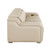 103" Beige Italian Leather Reclining USB Sofa