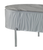47" Gray Wood and Steel Oval Coffee Table With Drawer