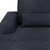 93" Blue Chenille Modular Stainless Steel Sleeper Sofa With Toss Pillows - 880016441383