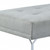 74" Gray Velvet Convertible Futon Sofa With Toss Pillow