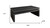 48" Black Wood Floating Frame Coffee Table