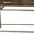 36" Brown and Brass Solid Wood Distressed Frame Console Table With Storage