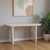 60" Natural Solid Wood Oval Console Table