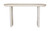 60" Natural Solid Wood Oval Console Table