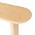 60" Natural Solid Wood Oval Console Table