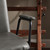 23" Gray And Natural Faux Leather Swivel Arm Chair