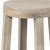 26" Brown Solid and Manufactured Wood Backless Counter Height Bar Chair
