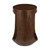 18" Walnut Solid Wood Round Pedestal End Table