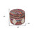 18" Rainbow Cylinder Geometric Pouf Ottoman