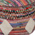 18" Rainbow Cylinder Geometric Pouf Ottoman