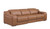 103" Chestnut Italian Leather Reclining USB Sofa