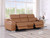 103" Chestnut Italian Leather Reclining USB Sofa