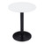 24" Black And White Round End Table