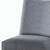 Set of Two 25" Gray and Espresso Fabric and Solid Wood Counter Height Bar Chairs