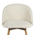 Set of Two 27" Beige and Oak Fabric and Metal Counter Height Swivel Bar Chairs