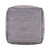 18" Gray Chenille Cube Pouf Ottoman - 606114791188